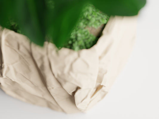 Crumpled Paper Pot Square 3D Printed Pot