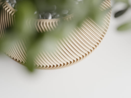 Modern Ribbed Series 7 3D Printed Pot