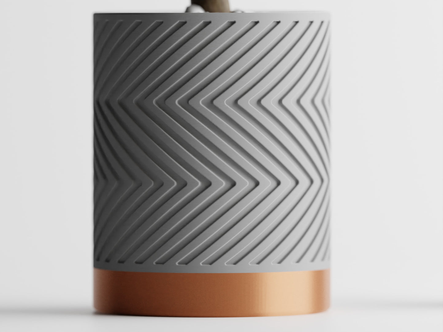 ZigZag Two-Tone 3D Printed Pot