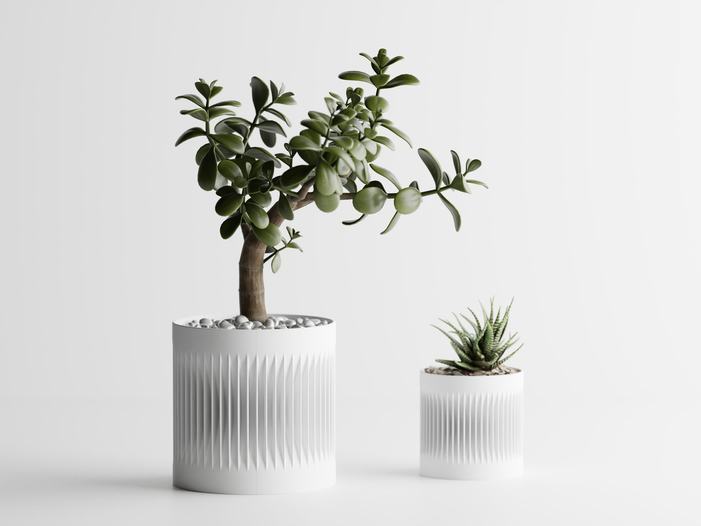 Modern Ribbed Series 2 3D Printed Pot