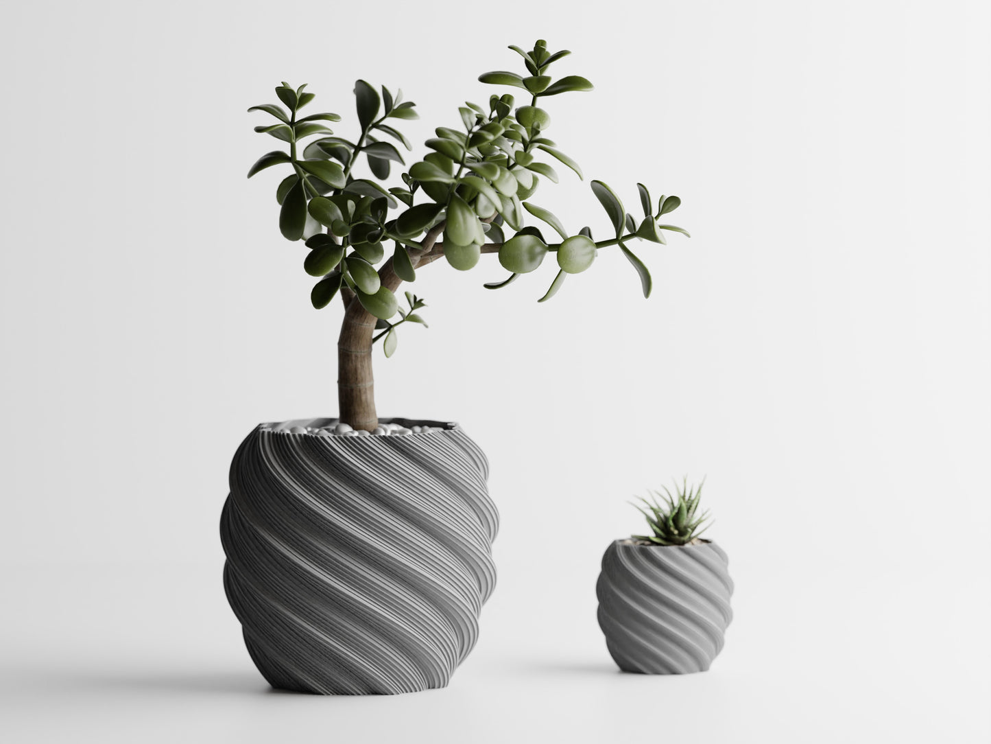 Ribs Divided 1 3D Printed Pot