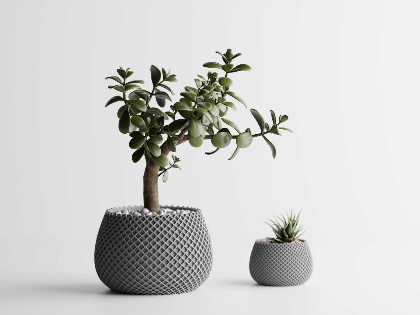 Modern Ribbed Series 6 3D Printed Pot