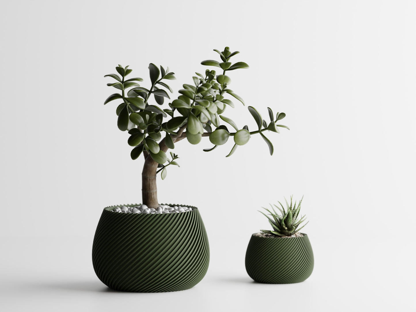 Modern Ribbed Series 5 3D Printed Pot