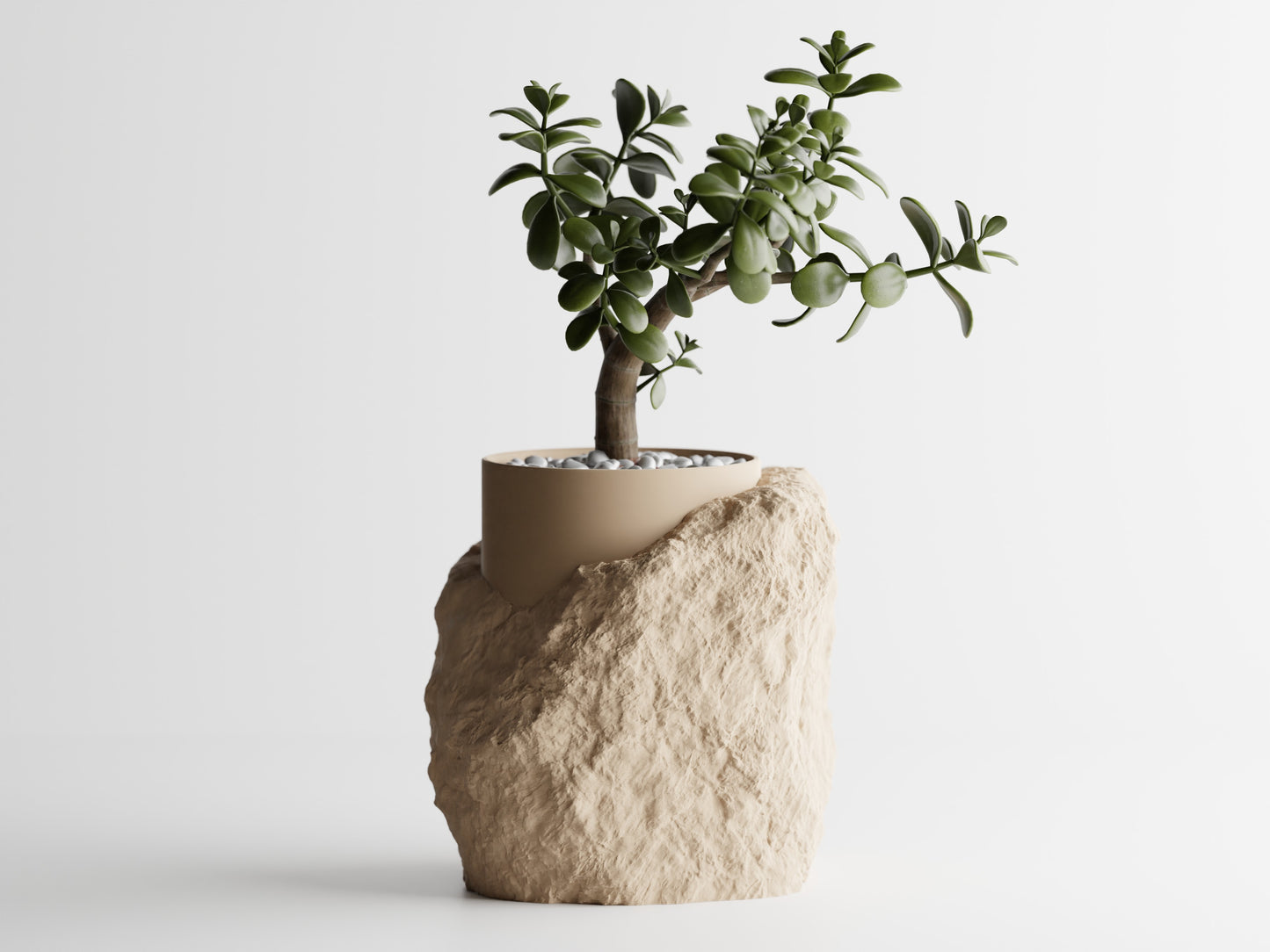 Stratum Two-Tone 3D Printed Pot