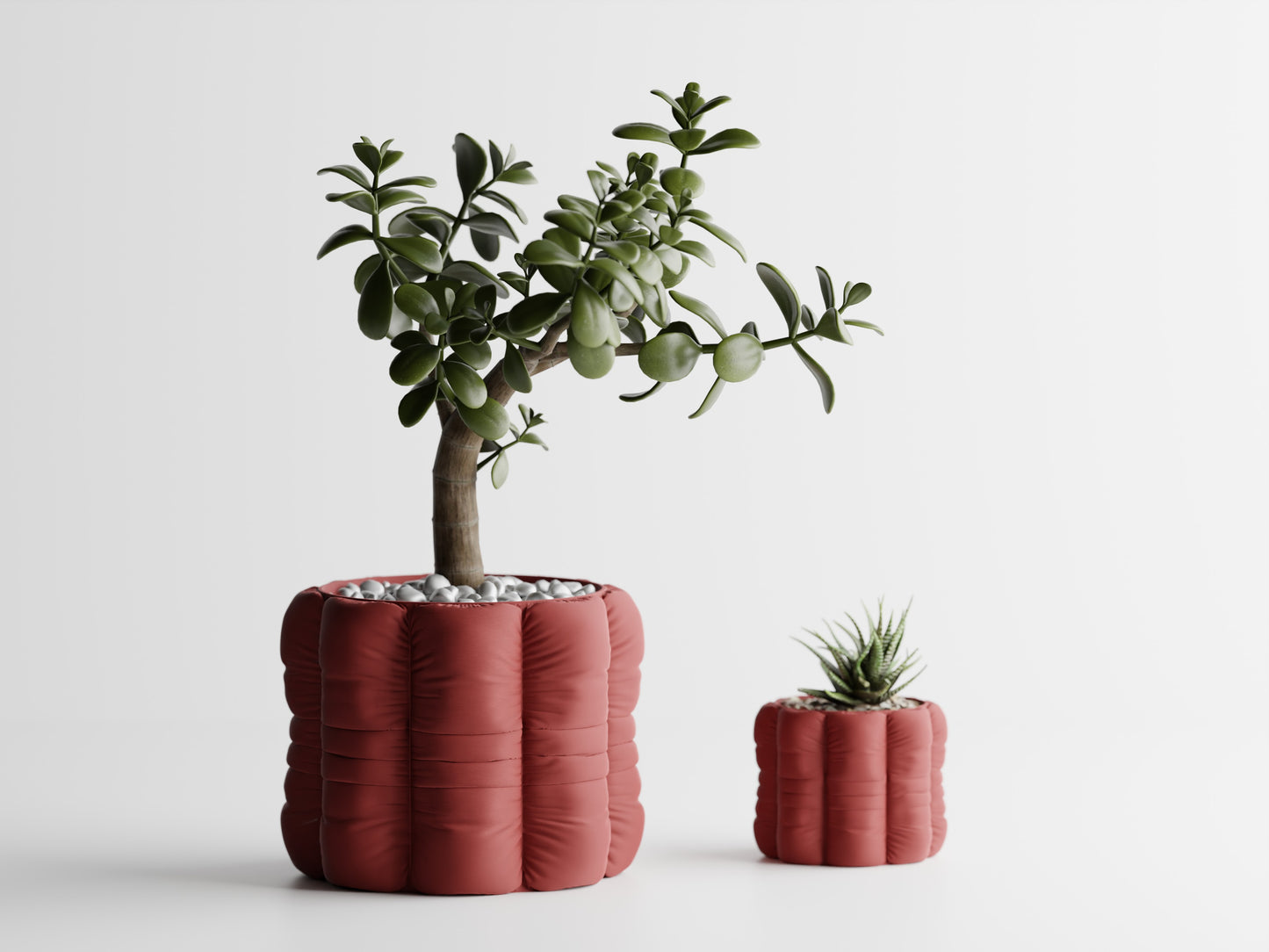 Inflated Soft Cloth Series 4 3D Printed Pot