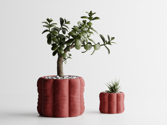 Inflated Soft Cloth Series 4 3D Printed Pot