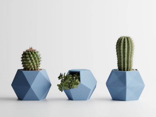 Geo Trio 3D Printed Pot