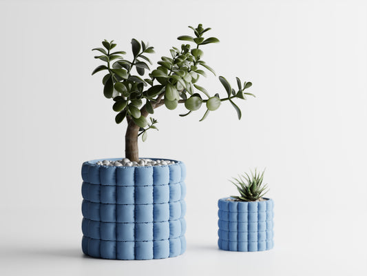 Inflated Soft Cloth Series 2 3D Printed Pot