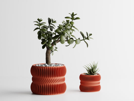 Modern Ribbed Series 3 3D Printed Pot