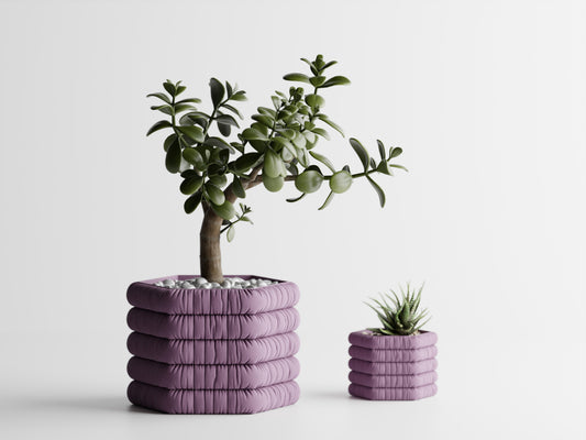 Inflated Soft Cloth Series 9 3D Printed Pot