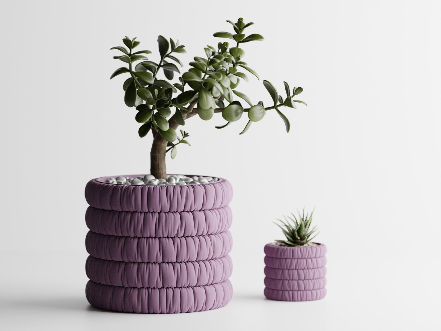 Inflated Soft Cloth Series 1 3D Printed Pot