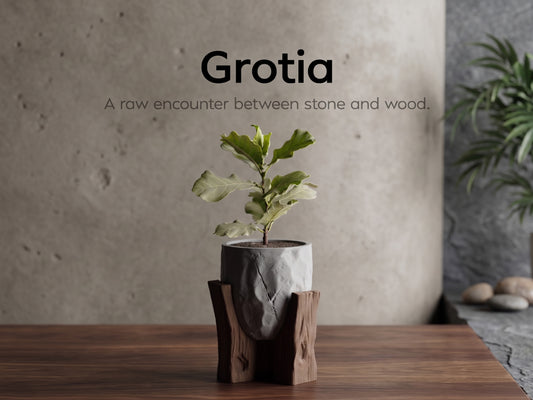 Grotia Two-Tone 3D Printed Pot