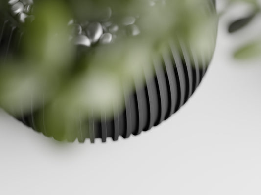 Modern Ribbed Series 4 3D Printed Pot
