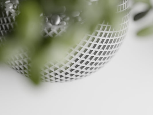 Modern Ribbed Series 6 3D Printed Pot