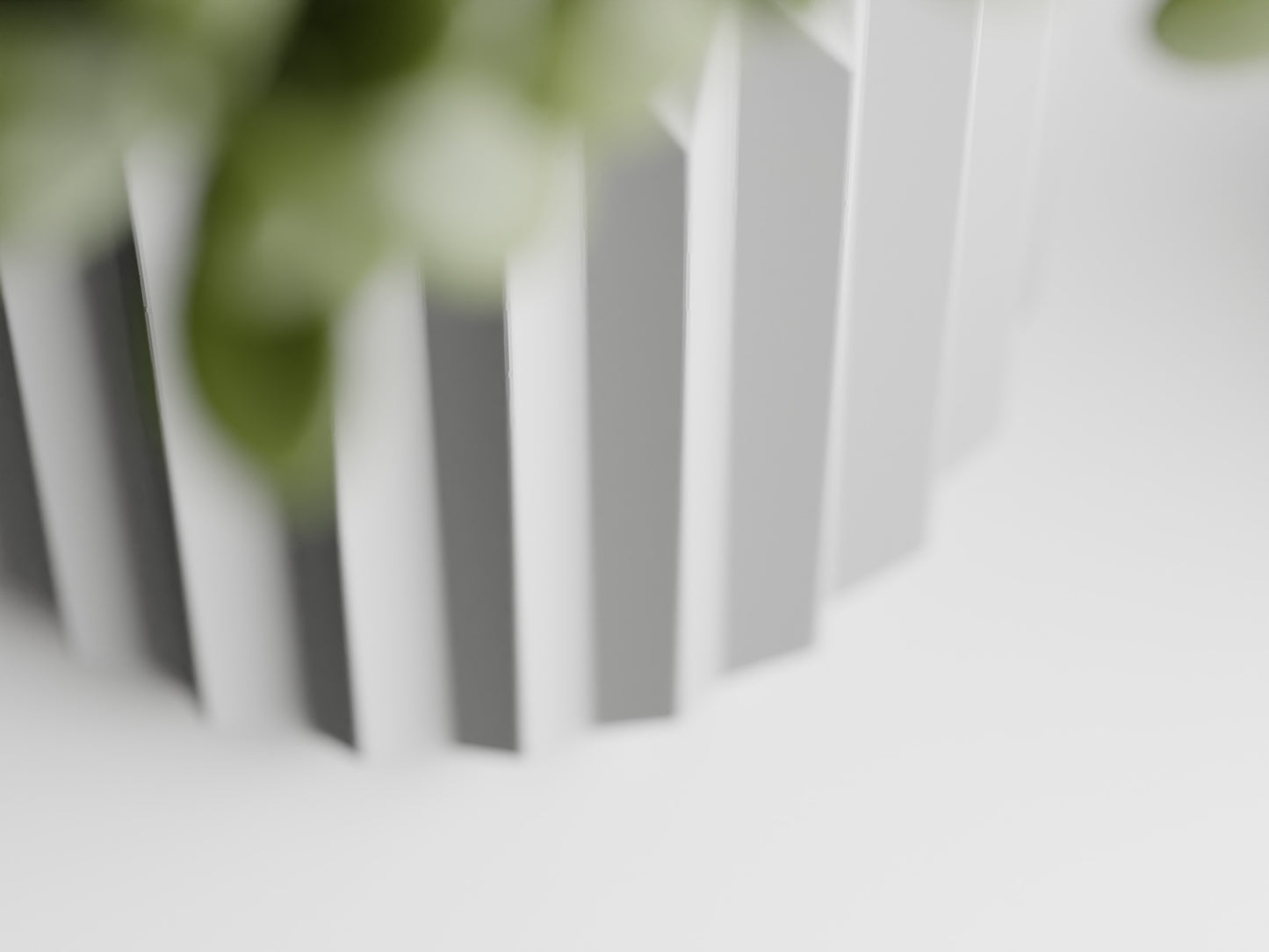 Big Ribbed Triangle 3D Printed Pot