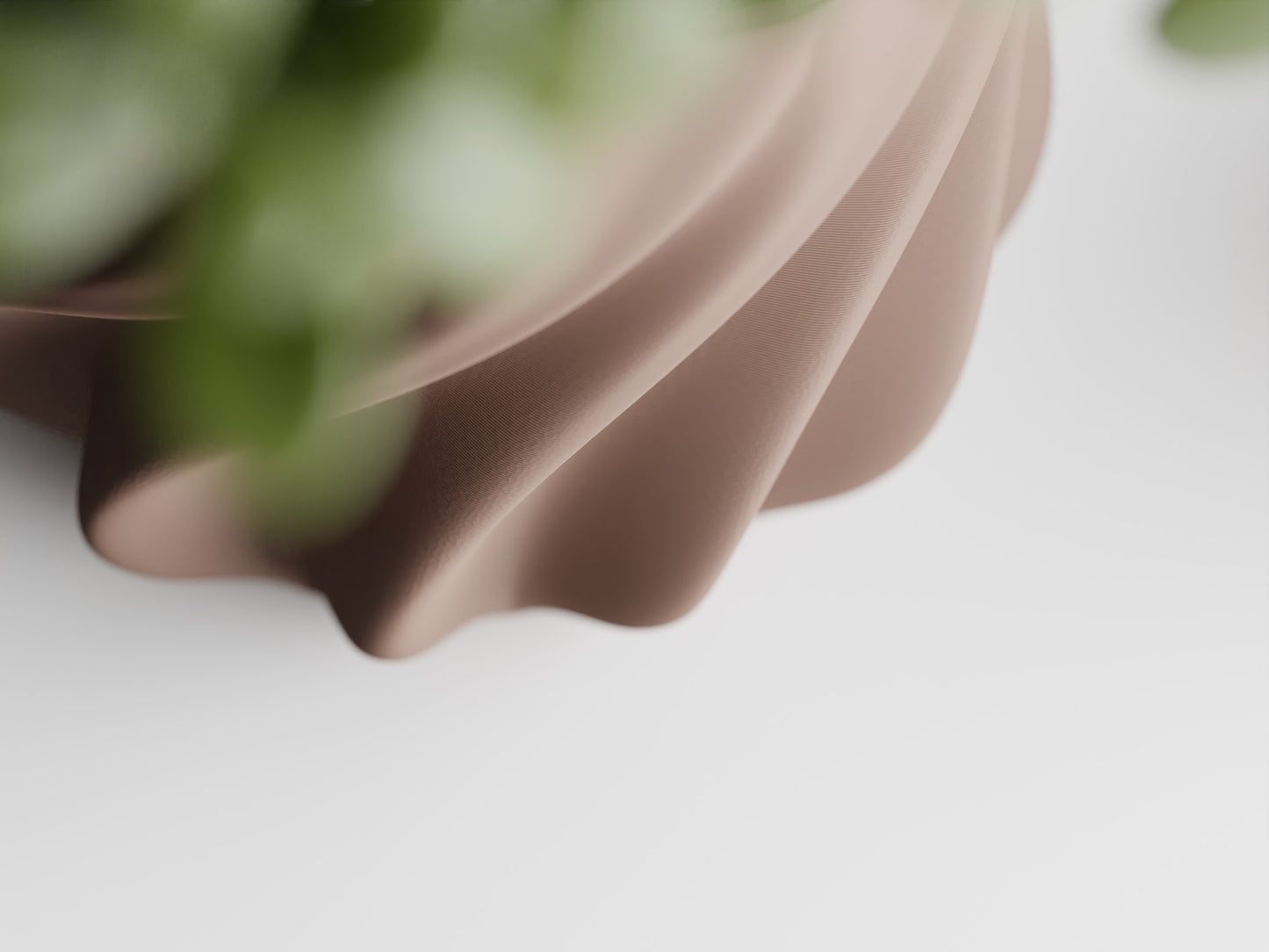 Smooth Ribs Curved 1 3D Printed Pot