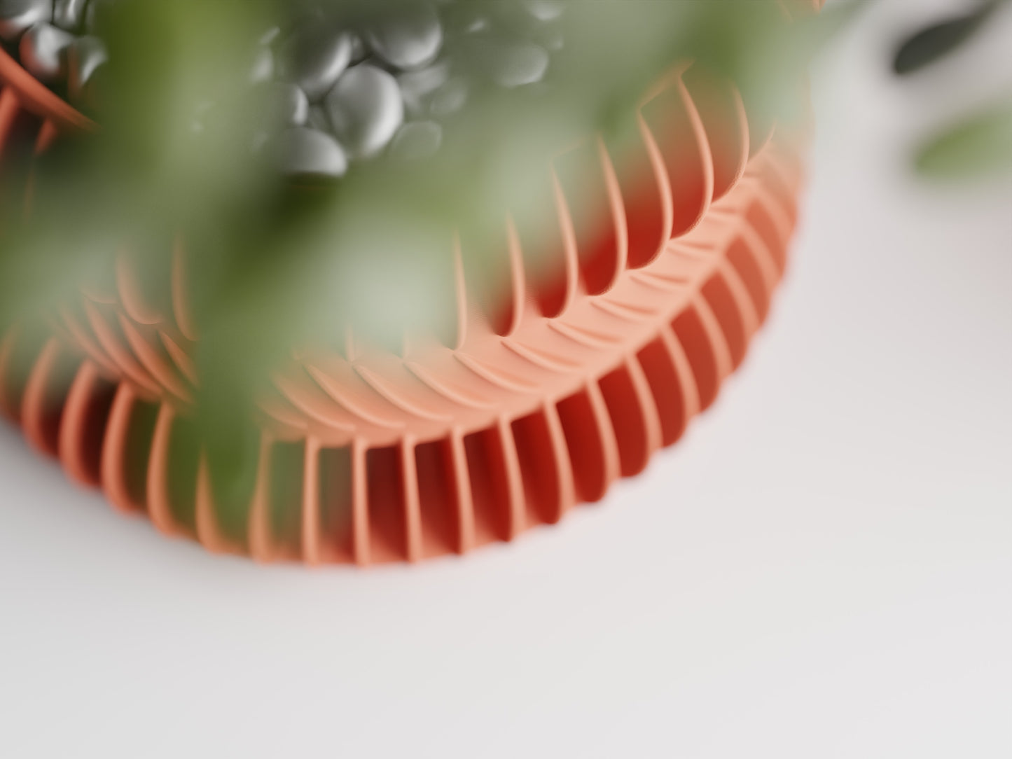 Modern Ribbed Series 3 3D Printed Pot