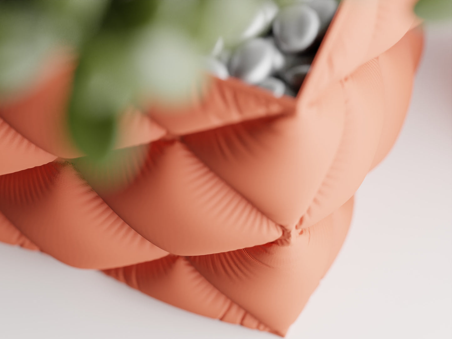 Inflated Soft Cloth Series 6 3D Printed Pot