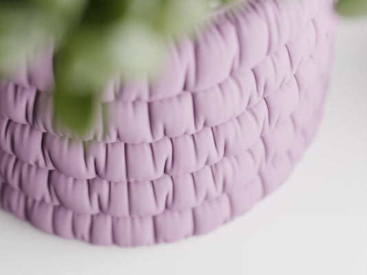 Inflated Soft Cloth Series 1 3D Printed Pot