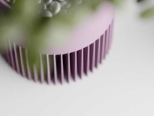 Modern Ribbed Series 1 3D Printed Pot
