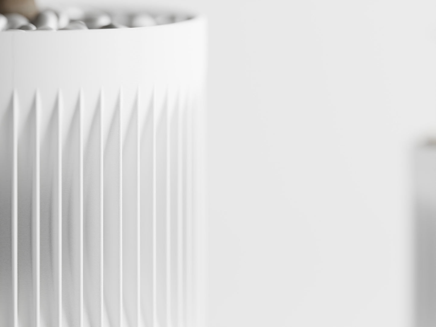 Modern Ribbed Series 2 3D Printed Pot