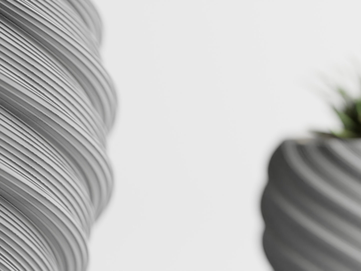Ribs Divided 1 3D Printed Pot