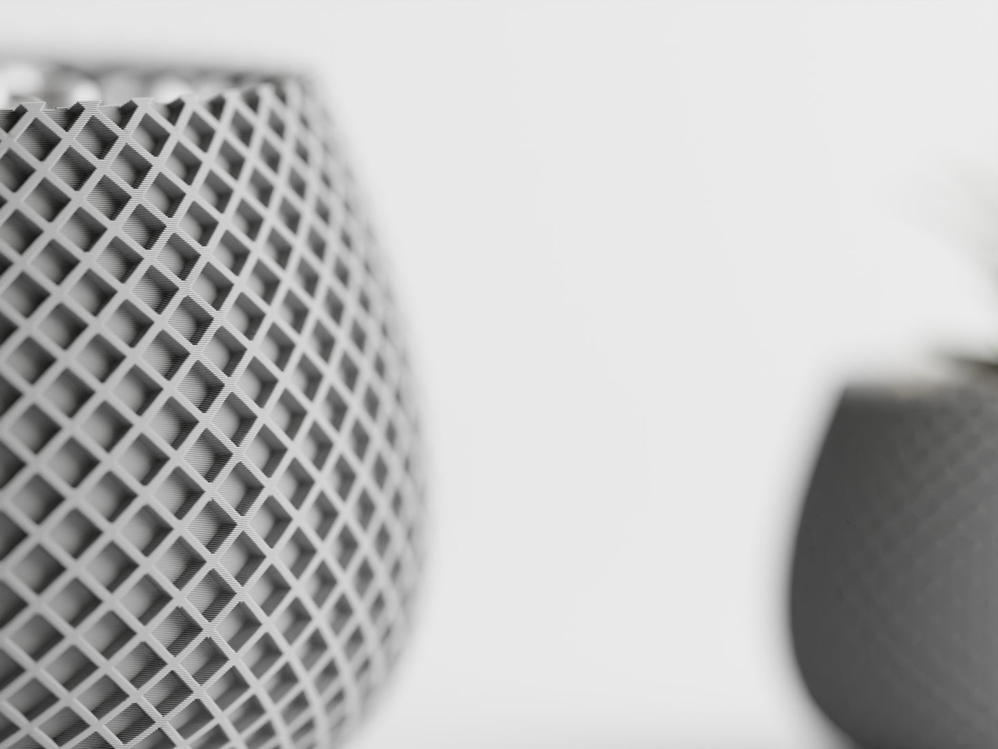 Modern Ribbed Series 6 3D Printed Pot