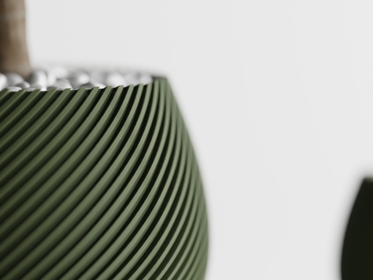 Modern Ribbed Series 5 3D Printed Pot