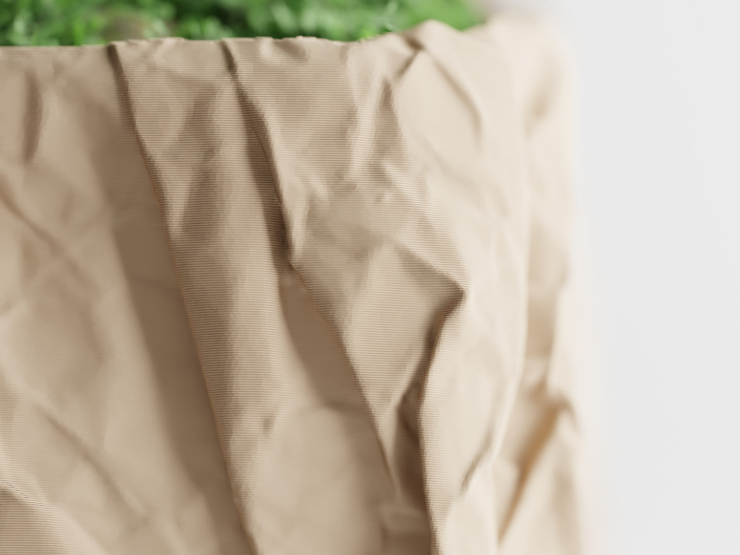 Crumpled Paper Pot Square 3D Printed Pot