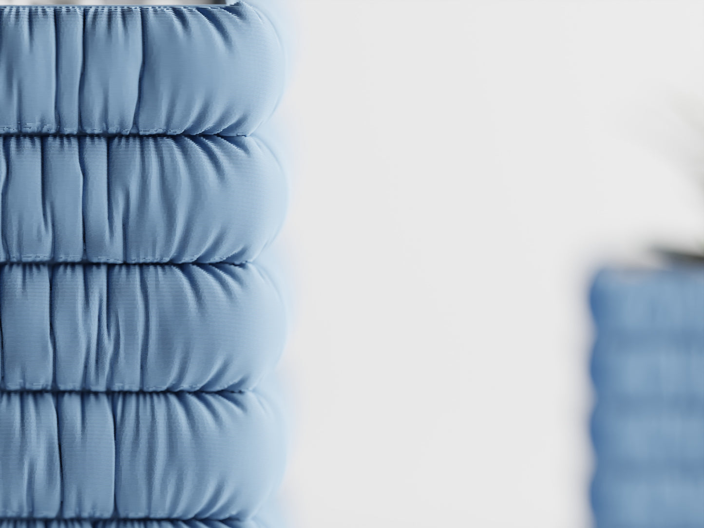 Inflated Soft Cloth Series 8 3D Printed Pot