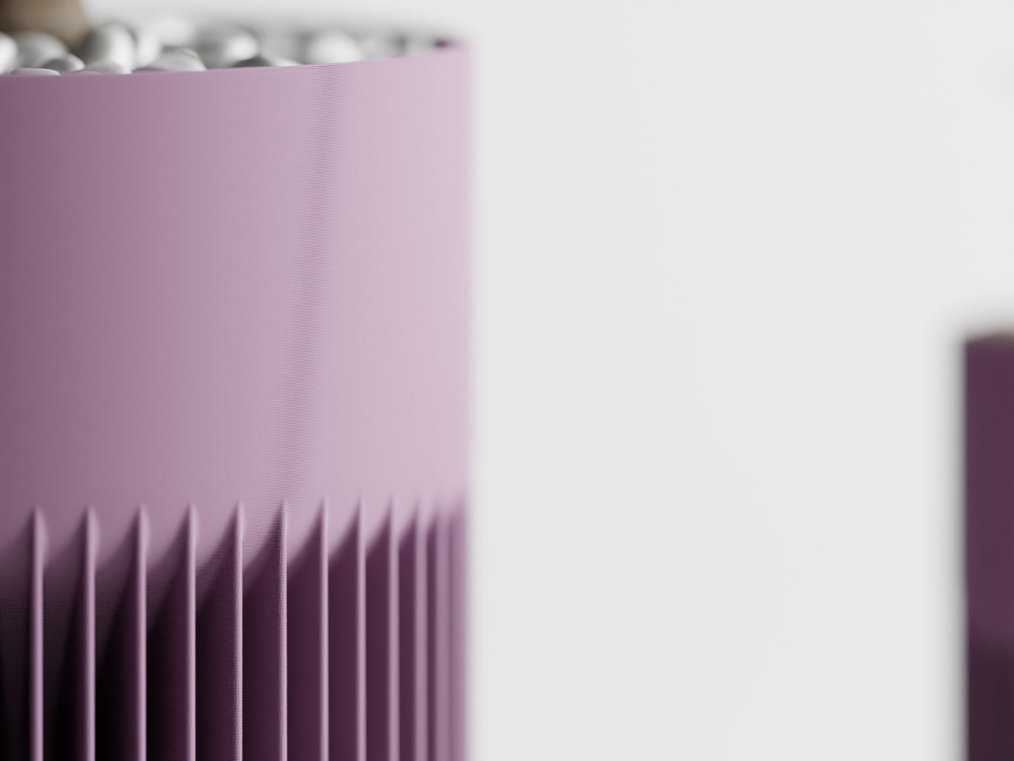 Modern Ribbed Series 1 3D Printed Pot