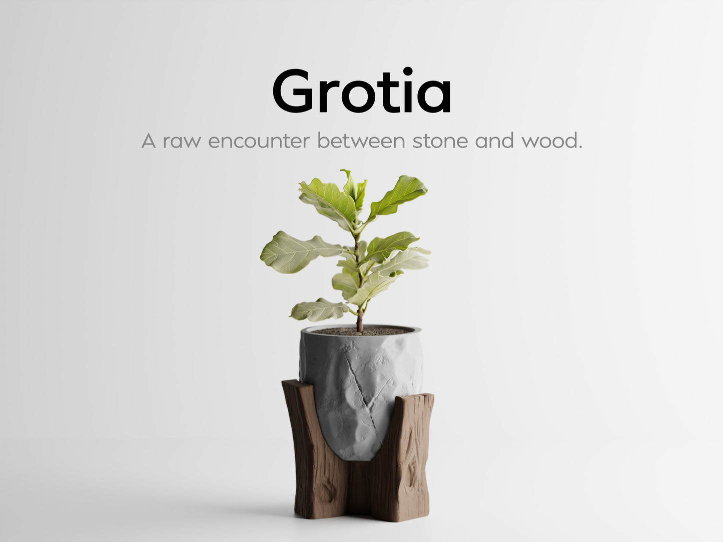 Grotia Two-Tone 3D Printed Pot