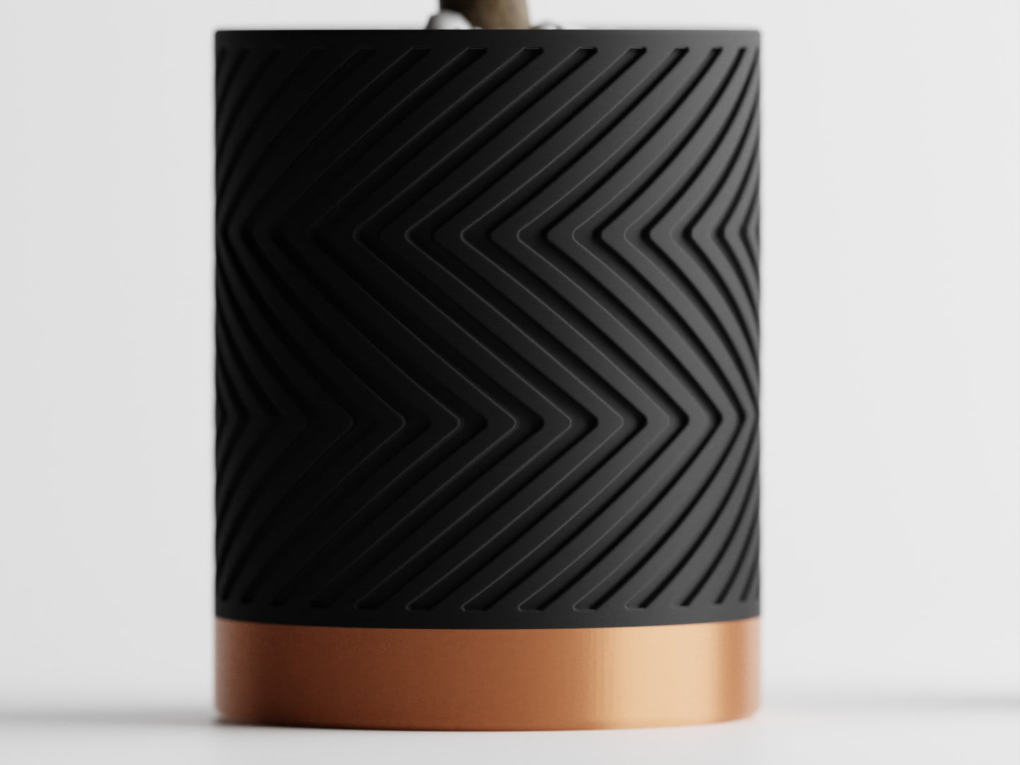 ZigZag Two-Tone 3D Printed Pot