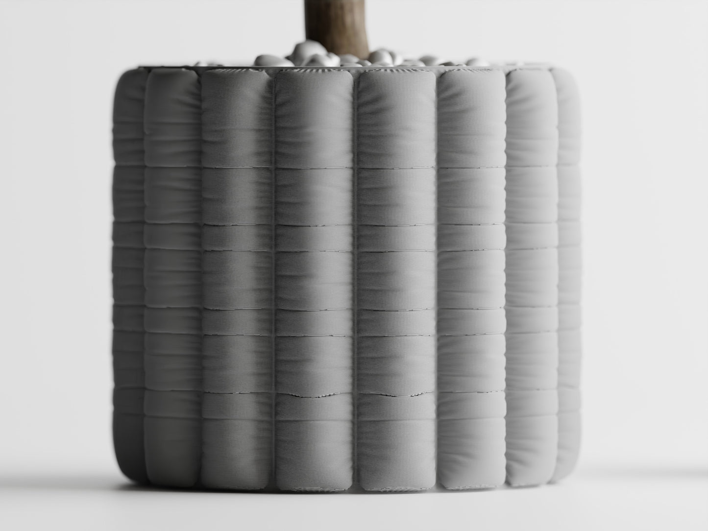 Inflated Soft Cloth Series 5 3D Printed Pot