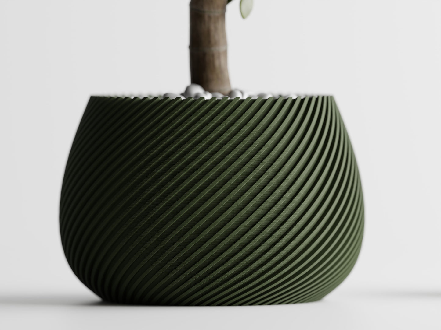 Modern Ribbed Series 5 3D Printed Pot