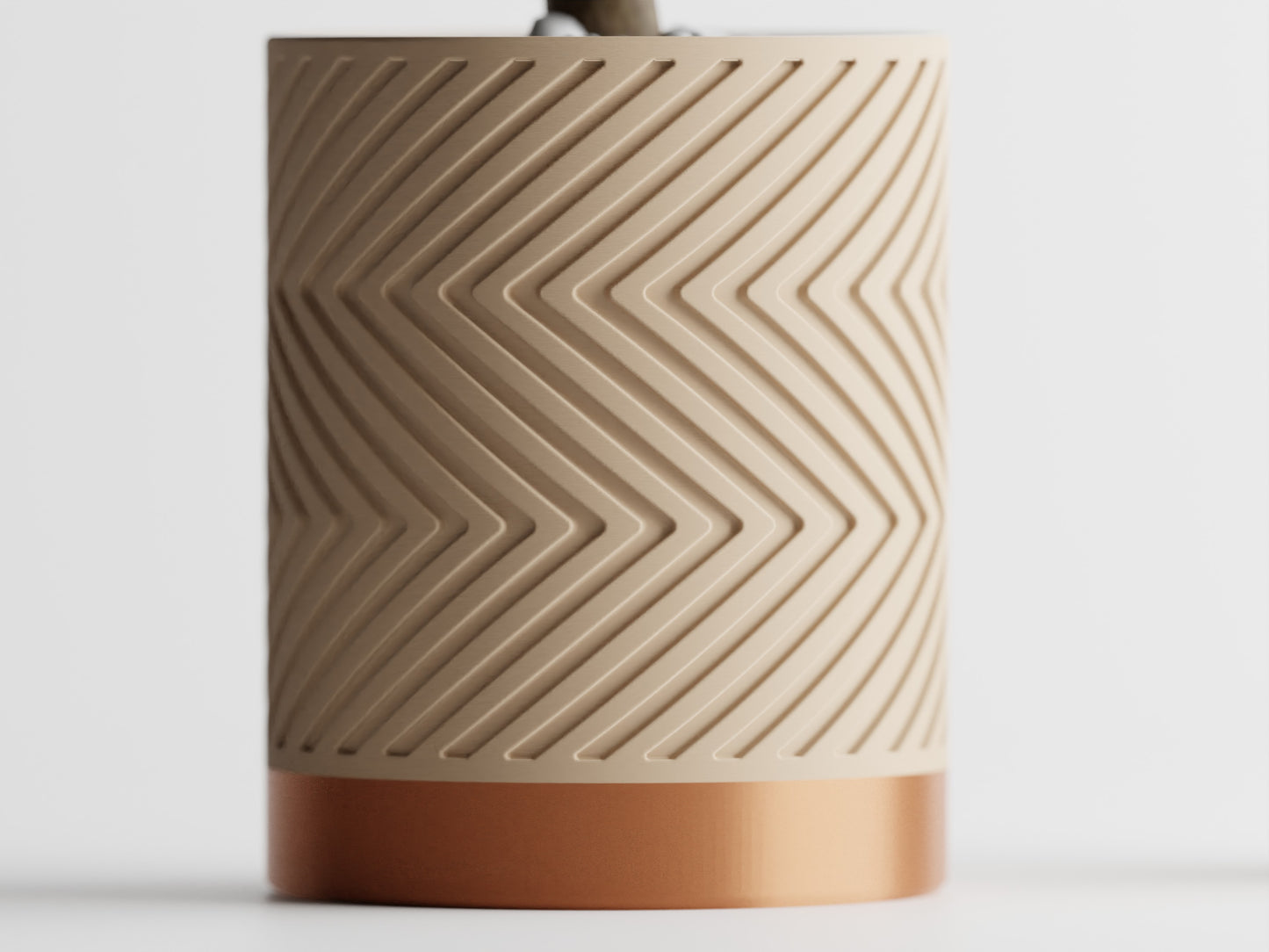 ZigZag Two-Tone 3D Printed Pot