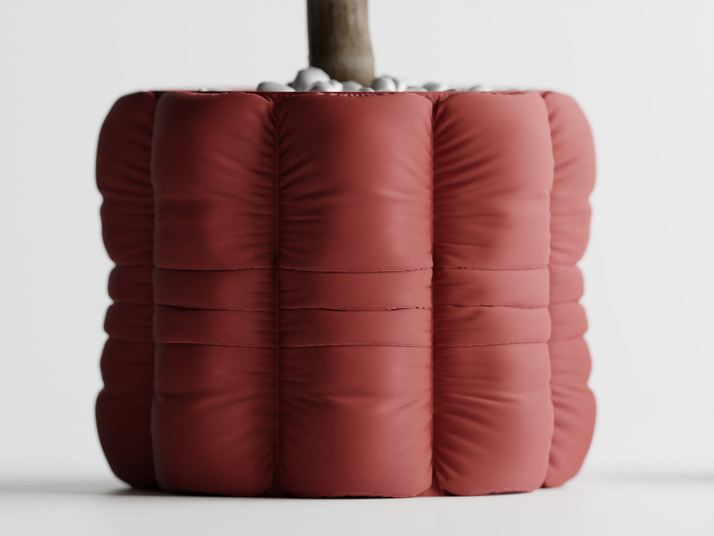 Inflated Soft Cloth Series 4 3D Printed Pot