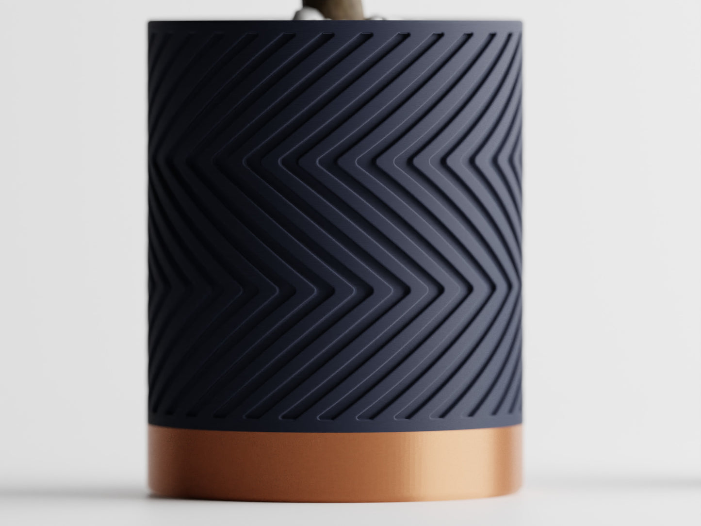 ZigZag Two-Tone 3D Printed Pot