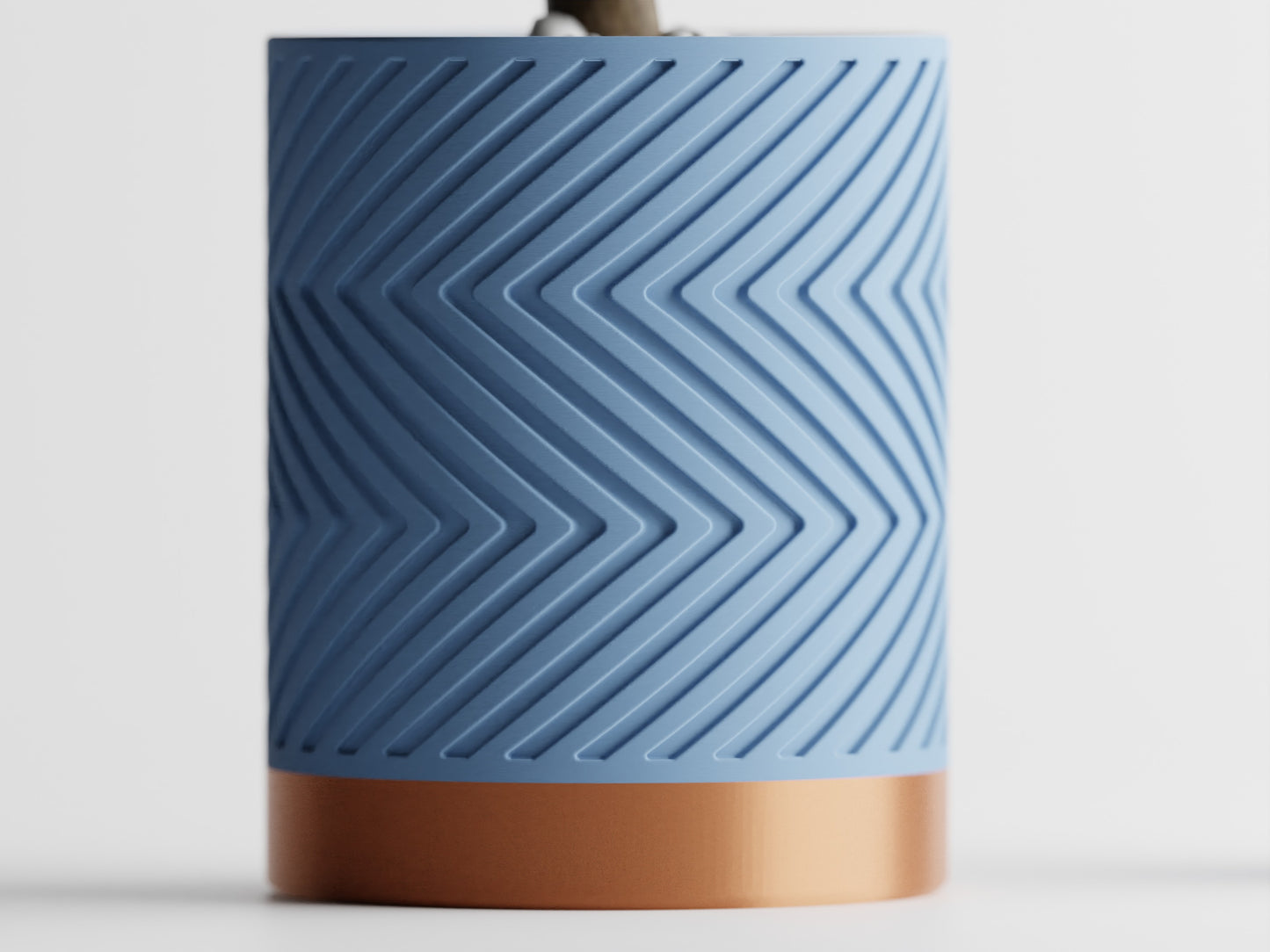ZigZag Two-Tone 3D Printed Pot