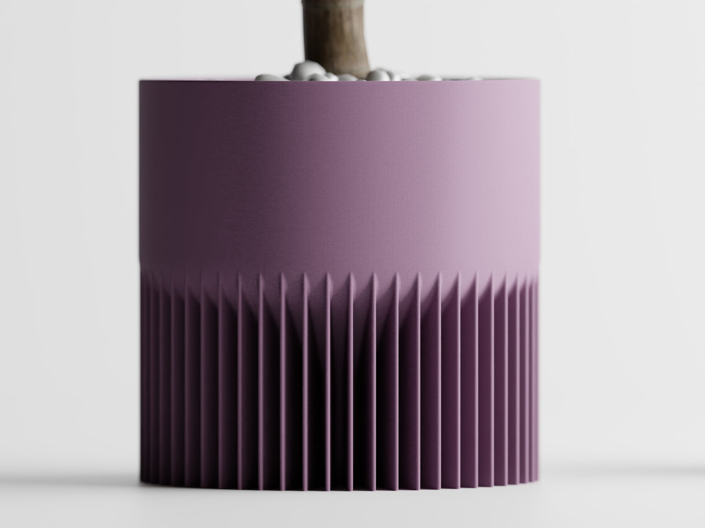 Modern Ribbed Series 1 3D Printed Pot