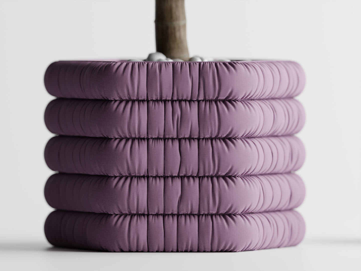 Inflated Soft Cloth Series 9 3D Printed Pot