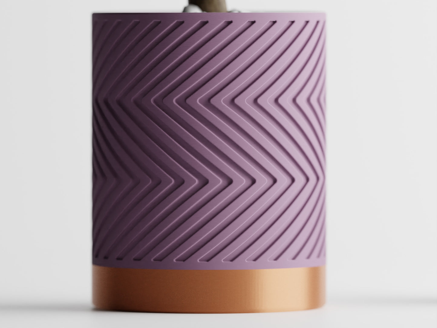 ZigZag Two-Tone 3D Printed Pot