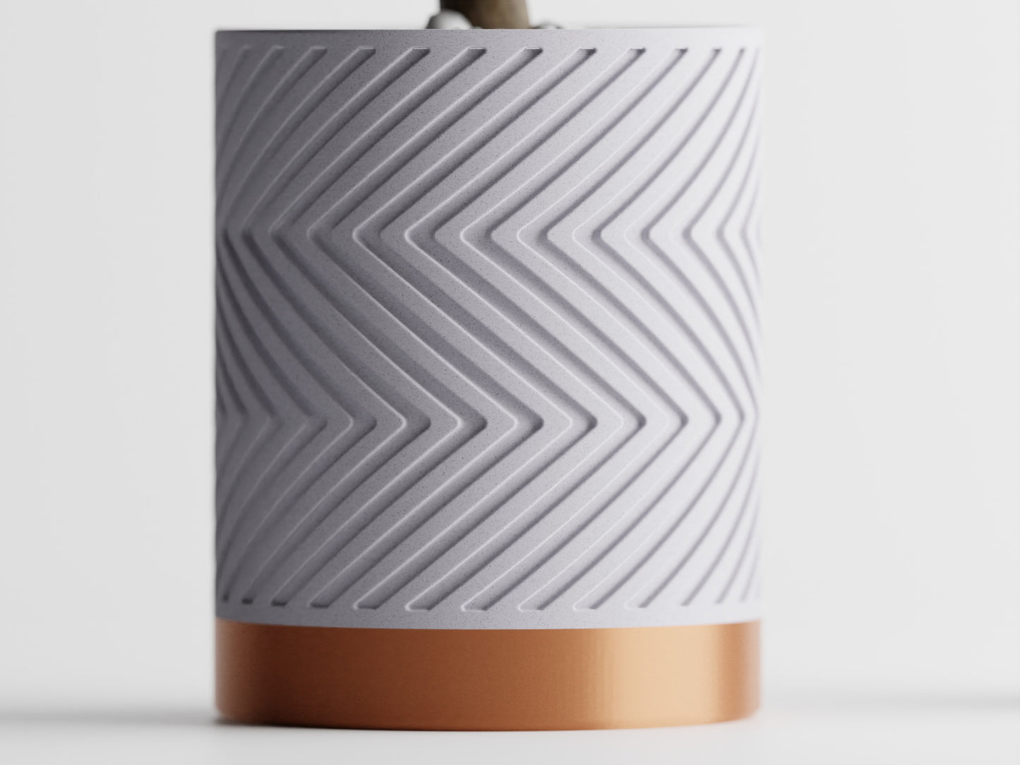 ZigZag Two-Tone 3D Printed Pot