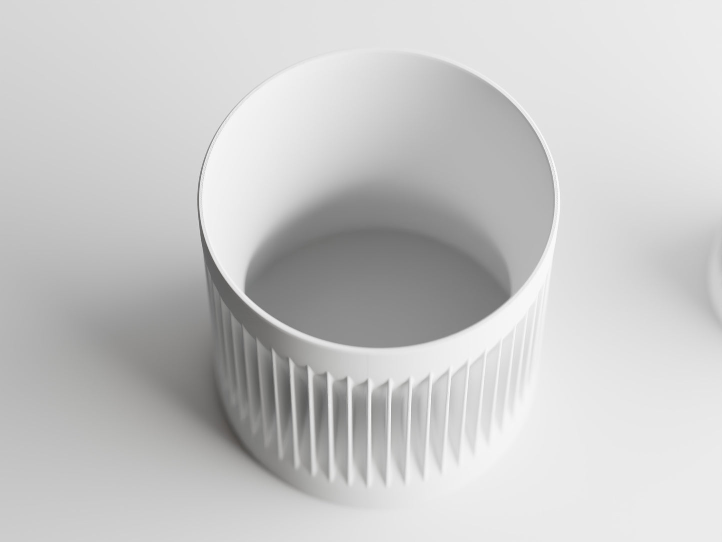 Modern Ribbed Series 2 3D Printed Pot