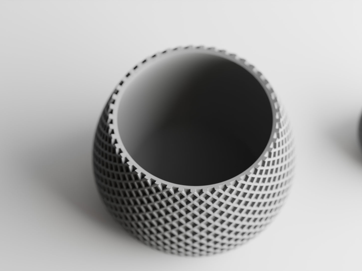 Modern Ribbed Series 6 3D Printed Pot
