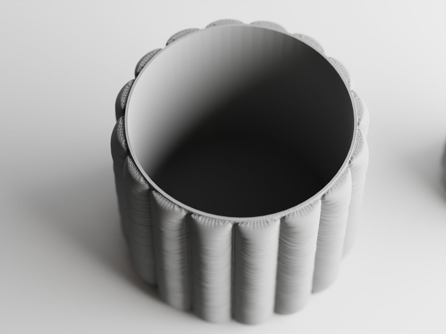 Inflated Soft Cloth Series 5 3D Printed Pot
