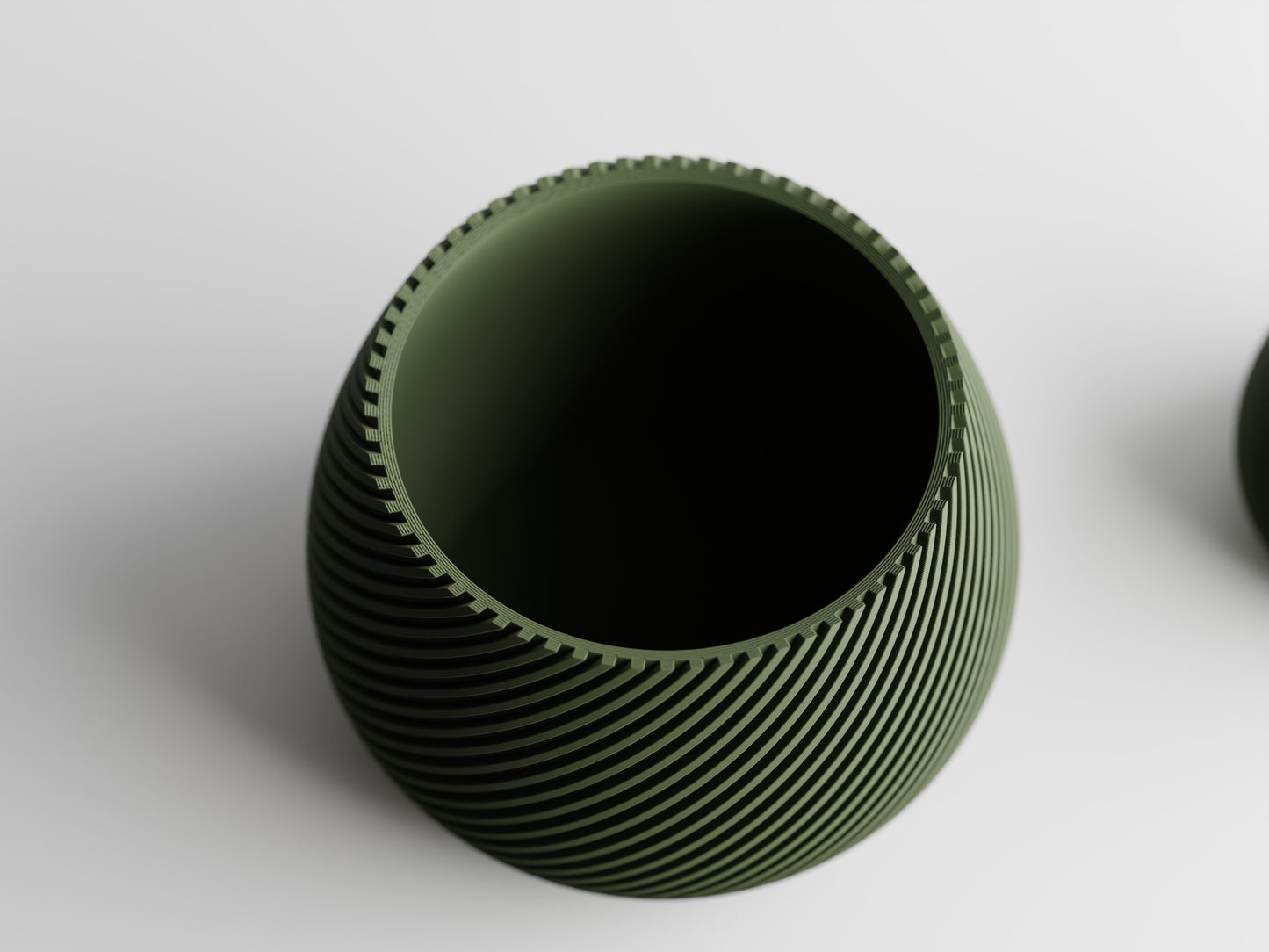 Modern Ribbed Series 5 3D Printed Pot