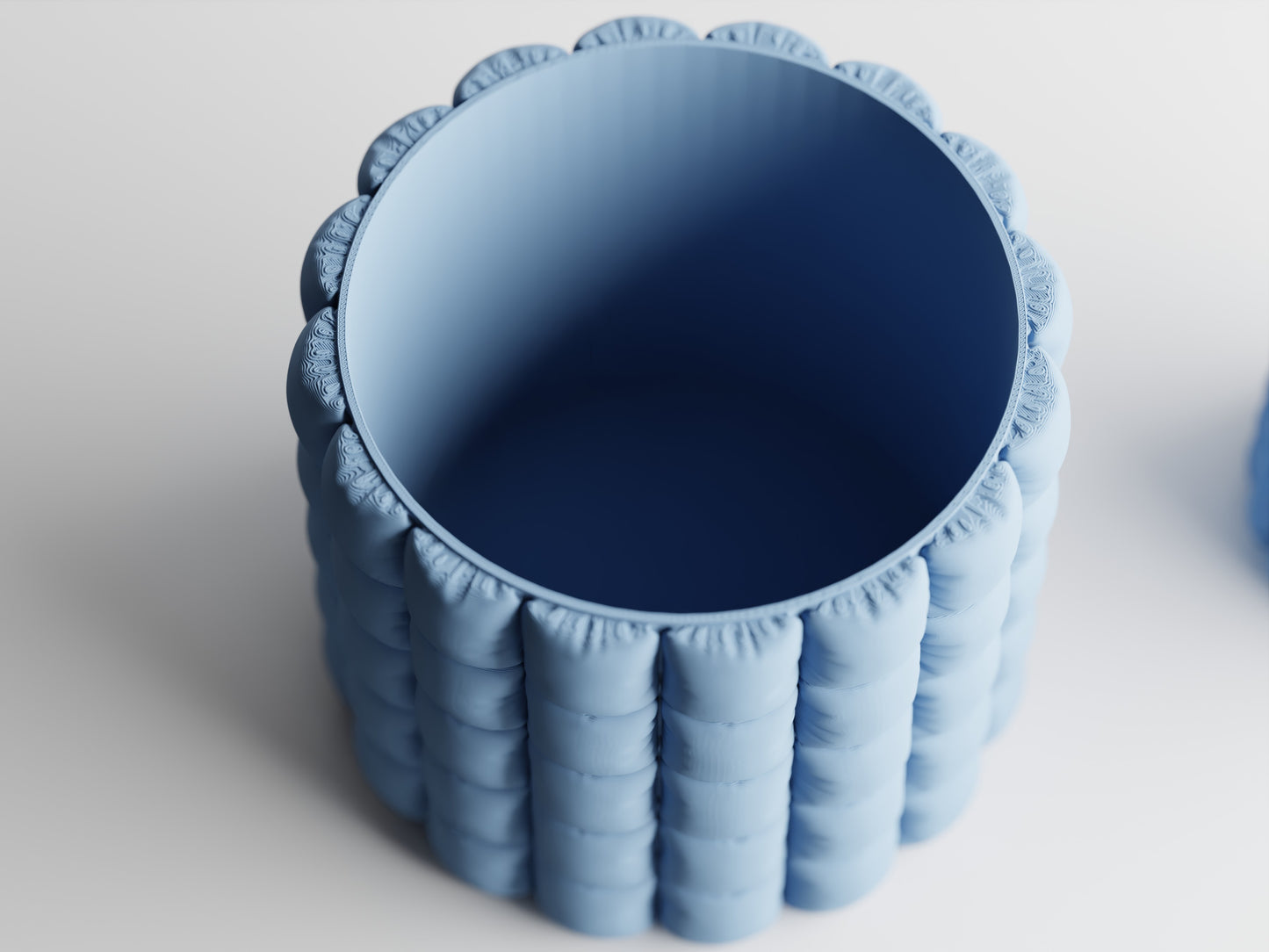 Inflated Soft Cloth Series 2 3D Printed Pot