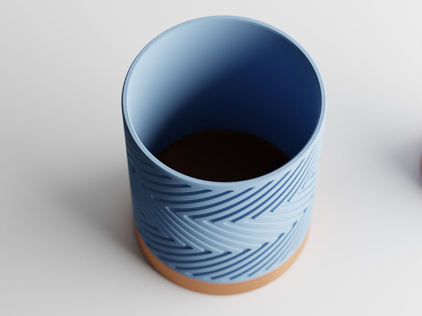 ZigZag Two-Tone 3D Printed Pot