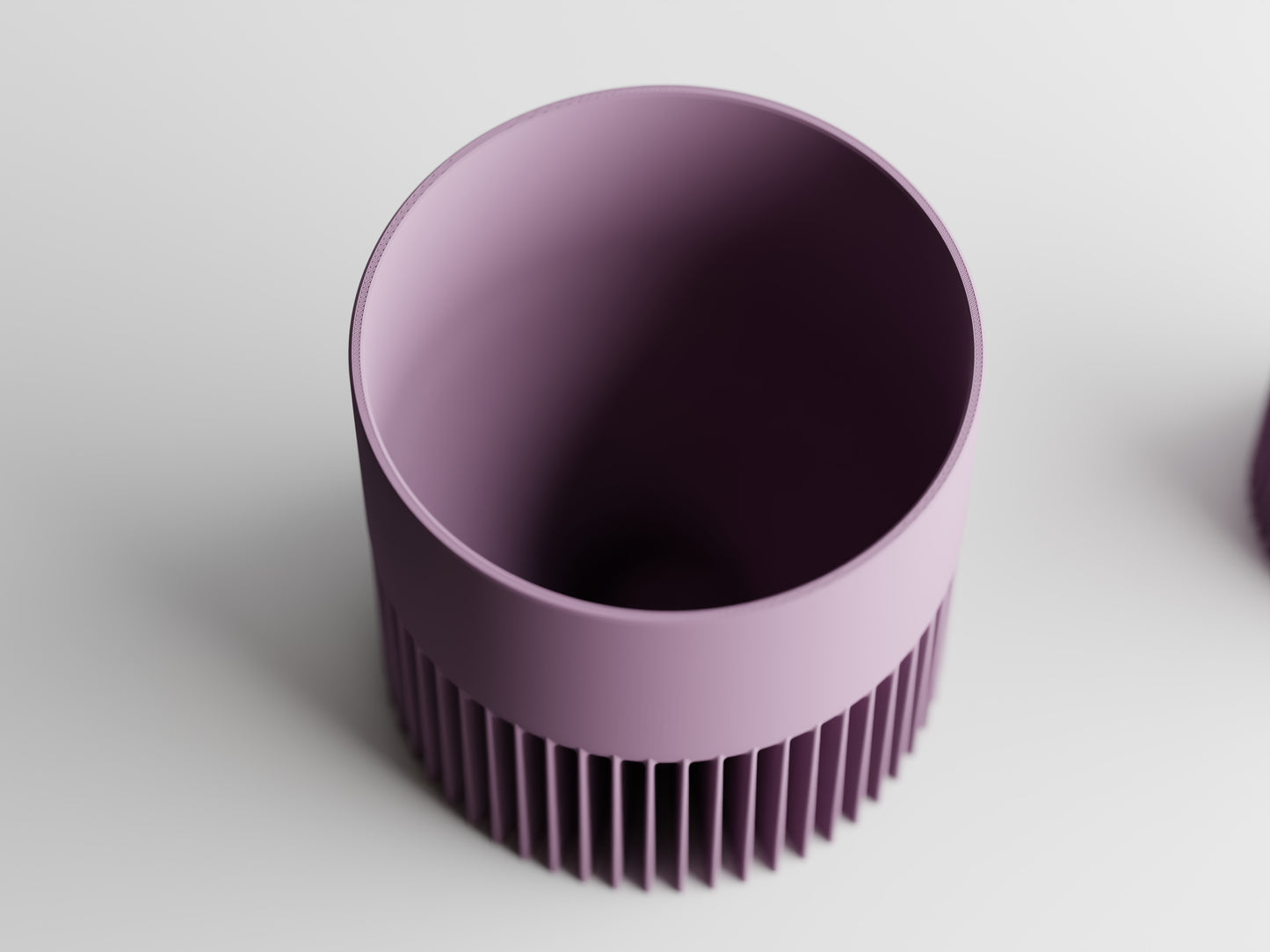 Modern Ribbed Series 1 3D Printed Pot